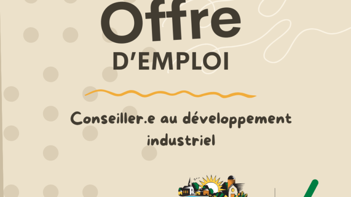 OFFRE D'EMPLOI | Conseiller.e au développement industriel
