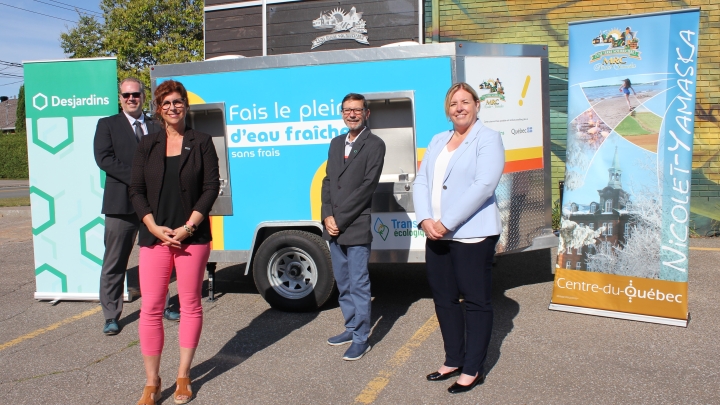 Plan de transition écologique: La MRC de Nicolet-Yamaska inaugure sa citerne mobile d'eau potable