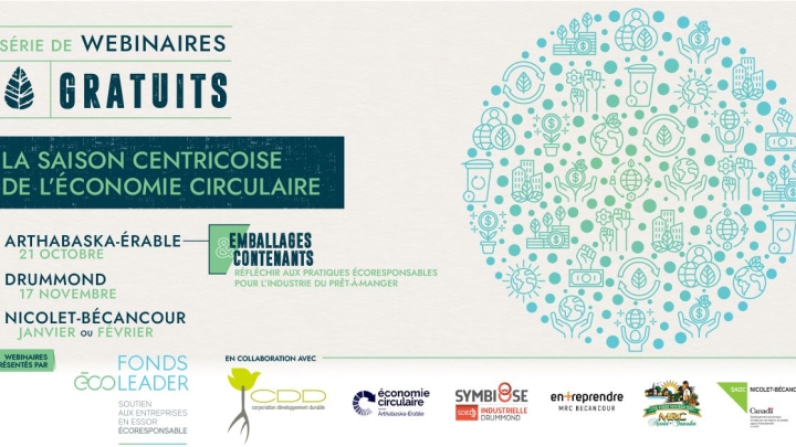 La saison centricoise de l'économie circulaire - Série de webinaires