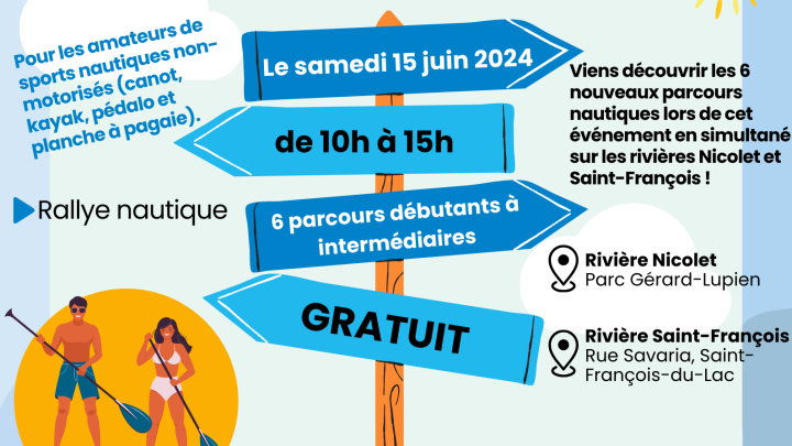 INSCRIPTION : Route bleue Nicolet-Yamaska - événement de canot-kayak