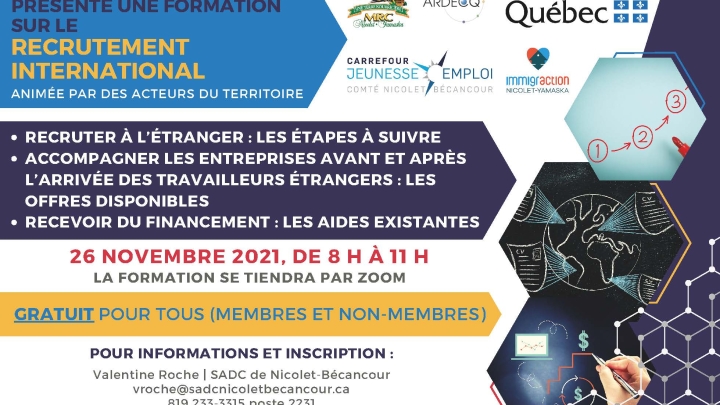 Réseau RH: Formation pour les entreprises le 26 novembre 2021