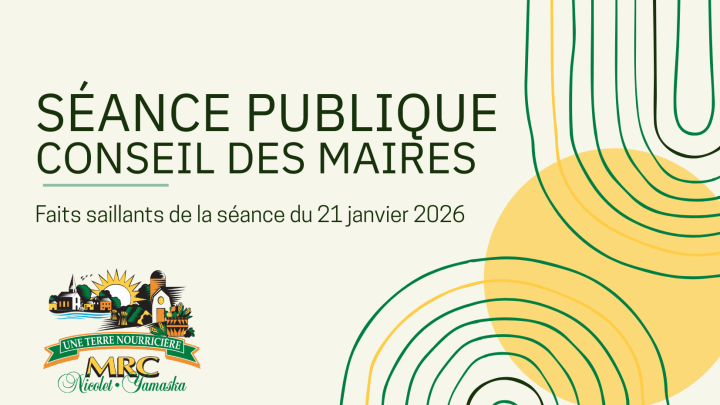 Séance publique du 21 janvier 2026 | Faits saillants du Conseil des maires