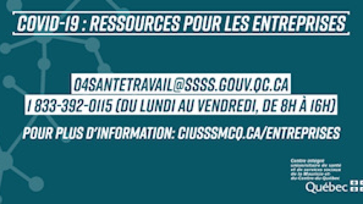 Nouvelles consignes sur les dépistages des travailleurs et ressources COVID-19 pour les entreprises