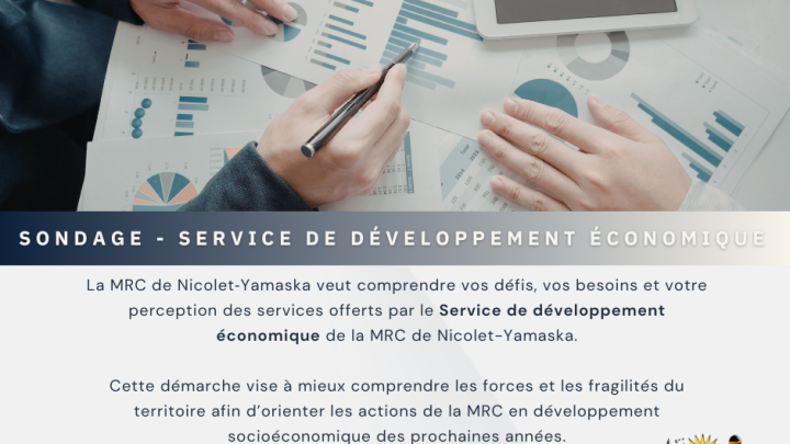 SONDAGE : Les services proposés par le Service de développement économique