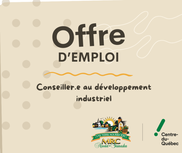 OFFRE D'EMPLOI | Conseiller.e au développement industriel