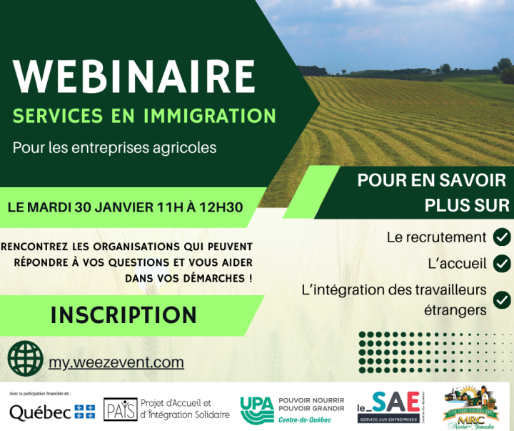 Webinaire - Services en immigration pour les entreprises agricoles