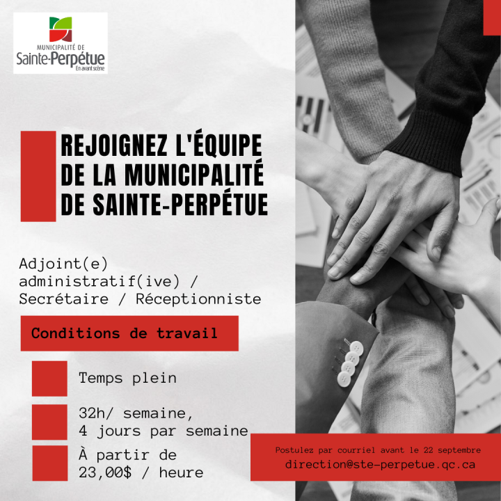 APPEL DE CANDIDATURE | ADJOINT(E) ADMINISTRATIF(IVE) / SECRÉTAIRE/ RÉCEPTIONISTE