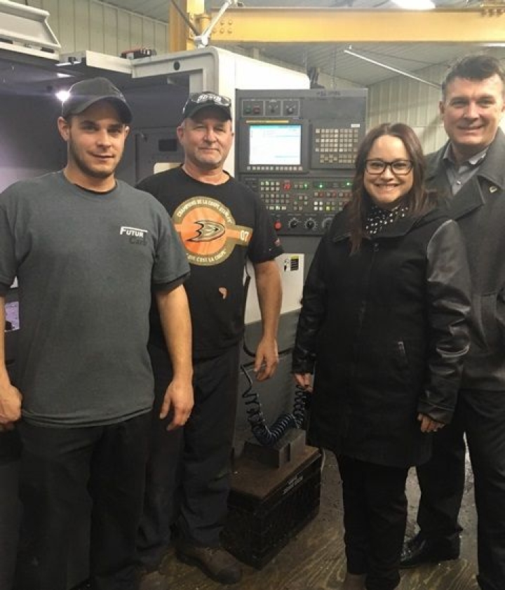 PIERREVILLE : Un investissement productif pour l'Atelier d'usinage A&S Sayer Inc.