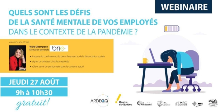 WEBINAIRE - Quels sont les défis de la santé mentale de vos employés dans le contexte de la pandémie ?