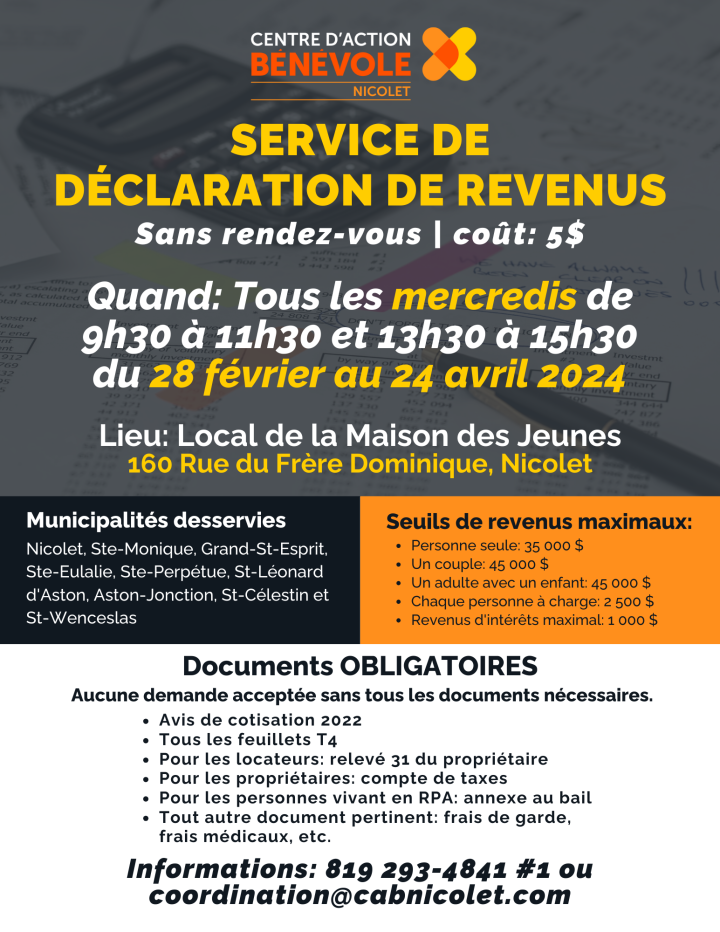 Service de déclaration de revenus