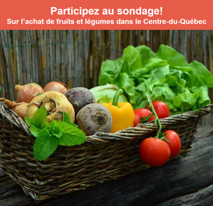 Sondage sur les habitudes d'achat des fruits et légumes par les Centricois(es)