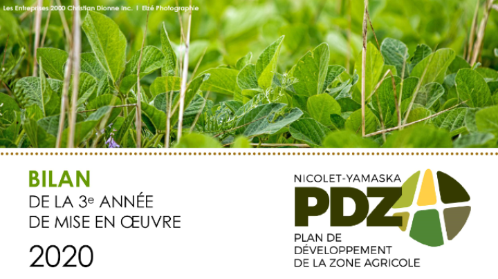 Bilan annuel 2020 du PDZA Nicolet-Yamaska